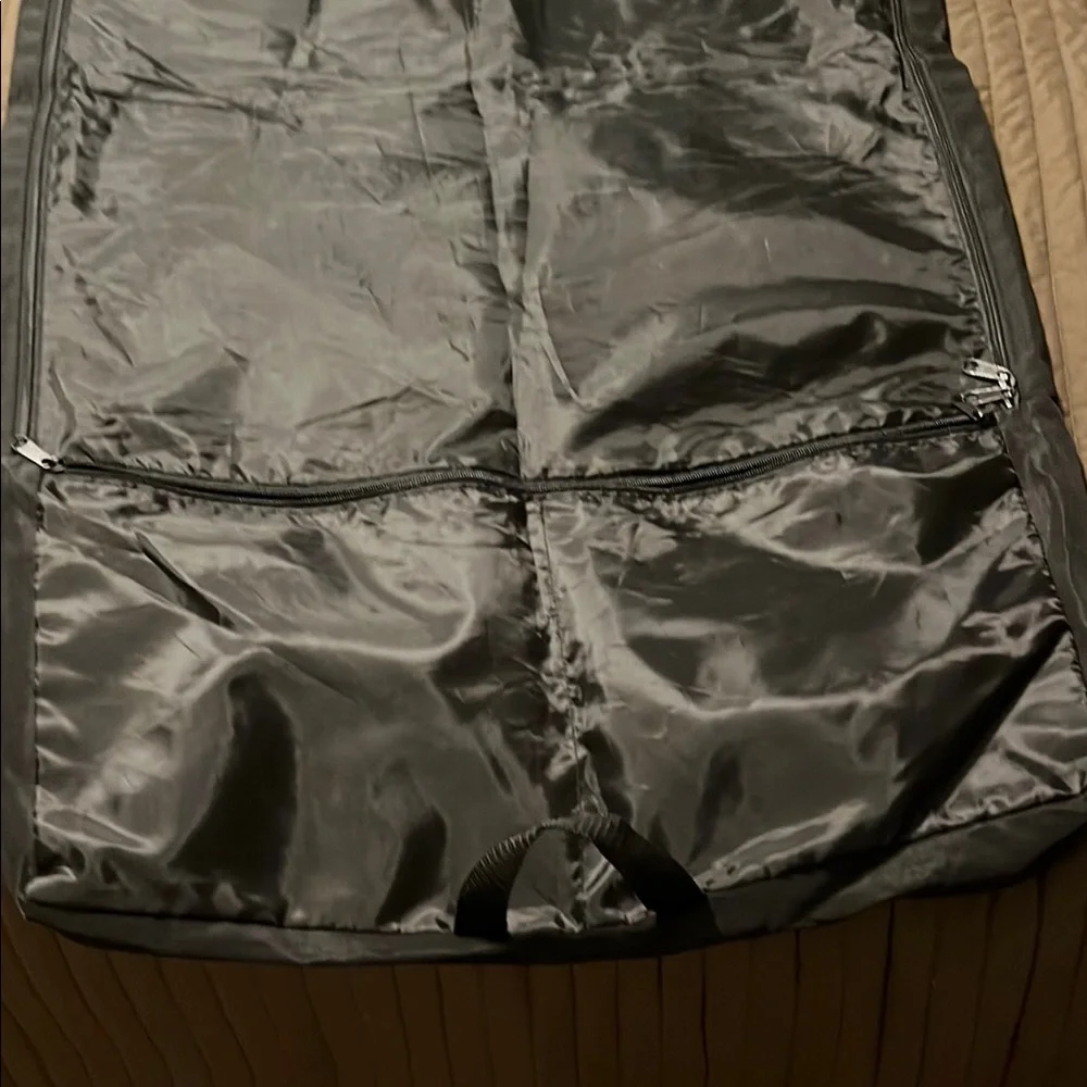 Gray Travel Backpack with Water-Resistant Finish - Picture 3 of 5